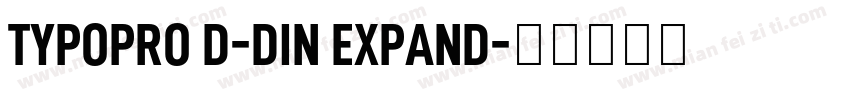 TYPOPRO D-DIN EXPAND字体转换